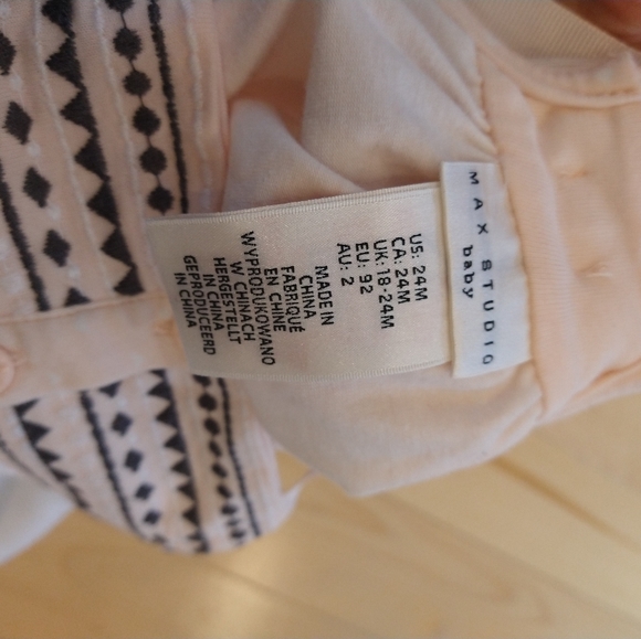 18-24m Max studio matching set white cardigan and dress or top depending on age - Picture 8 of 11